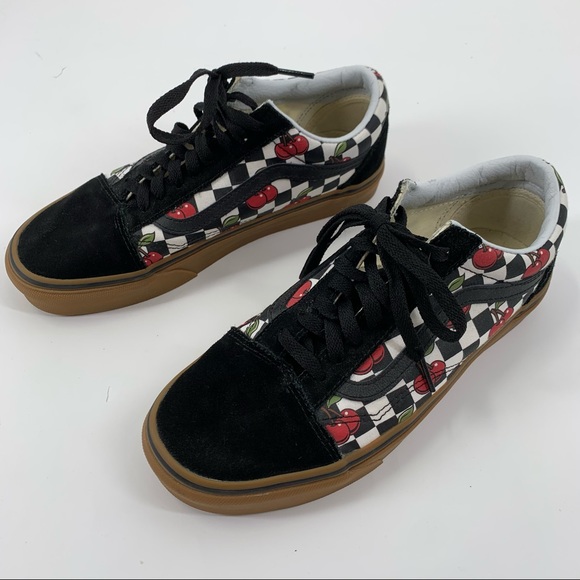 vans checkerboard cherry